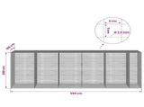 Gabion with 3.5 mm Wire and 5x5 cm Mesh 550x100x200 cm 3462485