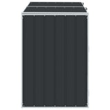 Wheelie Bin Storage for Double Bins Anthracite 144x81x113 cm Steel 4006177