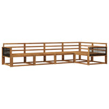Outdoor Sofa Set 5 pcs Natural Solid Acacia Wood 3382562