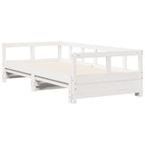 Daybed without Mattress White 90x200 cm Solid Wood Pine 854953