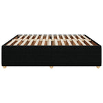 ZNTS Bed Frame without Mattress Black Super King Fabric 3285041