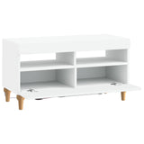 LED TV Cabinet White Engineered Wood 896335