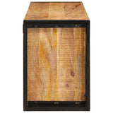 Wine Rack Brown 120 x 45 x 33 cm Solid Rough Mango Wood 4104763