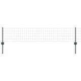 Fence with Posts Green 0.4 x 10 m Steel 3336039