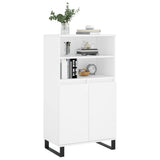 Highboard White 60x36x110 cm Engineered Wood 831492