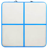 Inflatable Gymnastics Mat with Pump 200x200x15 cm PVC Blue 92698