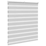 Zebra Blind Light Grey 130x100 cm Fabric Width 125.9 cm Polyester 4014423