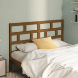 Bed Headboard Honey Brown 141x4x100 cm Solid Wood Pine 814192