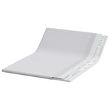 Mattress Topper White 140 x 190 x 6 cm Jaquard Fabric 4106193