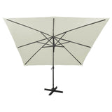 Cantilever Garden Parasol Sand Fabric with a PA coating, Aluminium 312344