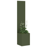Garden Privacy Screen Olive green 32 x 150 cm Cold-rolled steel 876374