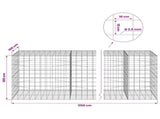 Gabion with 3.5 mm Wire and 10x10 cm Mesh 1150x100x100 cm 3463409