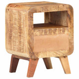 Bedside Cabinet 30x30x41 cm Rough Mango Wood 321616