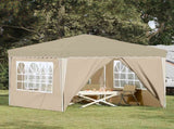 Pop-up Party Tent 288 x 288 x 245 cm Cream Oxford Fabric 42019768