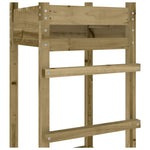 ZNTS Play Tower 52.5x46.5x206.5 cm Impregnated Wood Pine 826513