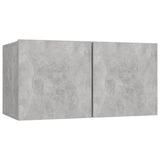 4 Piece TV Cabinet Set Concrete Grey Engineered Wood 3079130