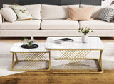 Nest of 2,Square Coffee Table Set,Nesting Sofa Table,Multi-functional End Side Table,Nesting WF531486WAA