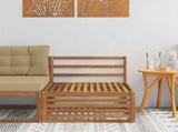 Outdoor Middle Sofa Solid Acacia Wood Natural 79 x 83 x 73 cm 900562