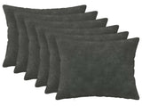 Cushion with Pillow HEERLEN 6 pcs Anthracite Microfiber Fleece 927095