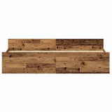 Bed Frame Old Wood 203 x 203 x 50 cm Engineered Wood 3329303