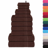 12 Piece Towel Set "FROGN" Brown 360 gsm 137099