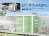 Metal Garden Shed, Outdoor Lean-to Shed for Tool Motor Bike, with Adjustable Shelf, Lock, Gloves, T3398P323861