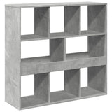 Book Cabinet/Room Divider Concrete Grey 100x33x94.5 cm 854475