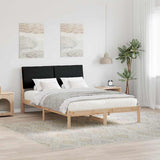 Bed frame Brown and black 150 x 200 cm Solid pine wood 3394375