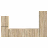 TV Cabinet Set Wall-mounted 4 pcs Sonoma Oak Engineered Wood 3409026