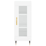 Highboard High Gloss White 34.5x34x180 cm Engineered Wood 3199027
