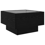 Coffee Table Black oak 50 x 50 x 30 cm Engineered wood 879661