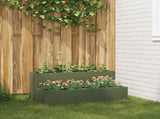 Garden Planter Olive Green 100 x 60 x 45 cm Cold-rolled Steel 865872