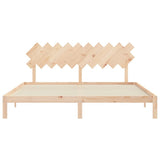 Bed Frame without Mattress 200x200 cm Solid Wood Pine 3193746