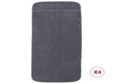 Beach Towels 4 pcs Anthracite 60x135 cm Fabric 400 GSM 3157054