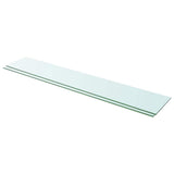 Shelves 2 pcs Panel Glass Clear 110x20 cm 3051589