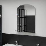 249432 Wall Mirror with Shelf 50x70 cm Tempered Glass