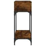 Console Table Smoked Oak 100x30.5x75 cm Engineered Wood 833390
