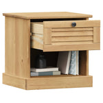 ZNTS Bedside Cabinet VIGO 42x35x42 cm Solid Wood Pine 353154