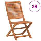 Folding Garden Chairs 8 pcs 51x66x95 cm Solid Wood Acacia 3214473