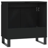 Bathroom Cabinet Black 58x33x60 cm Engineered Wood 831589