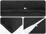 Cushion Cover 12 pcs HOUTEN Black 40 x 80 cm Velvet 918093