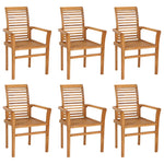 ZNTS 7 Piece Garden Dining Set Solid Teak Wood 3059598