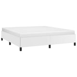 Bed Frame without Mattress White 193x203 cm King Faux Leather 347284