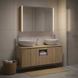 Bathroom Cabinet Set 4 pcs Sonoma Oak Engineered Wood 3406505