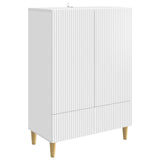 Sideboard with Drawer White 66 x 34.5 x 95 cm Engineered Wood 894665