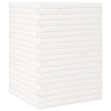 Garden Planter White 50x50x68.5 cm Solid Wood Pine 3282465