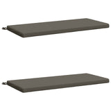2-Piece Bench Cushions SOEST 2 pcs 100% Polyester Grey 949333