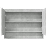 Bathroom Mirror Cabinet 80x15x60 cm MDF Concrete Grey 331535