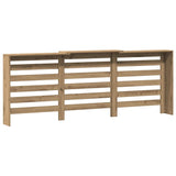 Radiator Cover Artisian Oak 205x21.5x83.5 cm Engineered Wood 852725