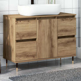 Bathroom Cabinet Artisan Oak 80x33x60 cm Engineered Wood 857233